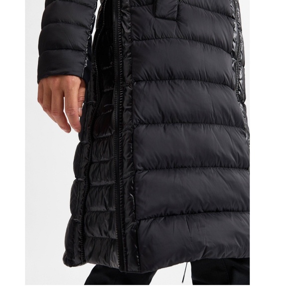 DKNY Hooded Quilted Zip-Front Puffer Coat – Black XXS NWT $229 - Picture 11 of 11